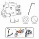Suport telefon pentru bicicleta-moto, fi20-35mm, deschidere 60-100mm, anti-vibratii, CARHL15 Pulse