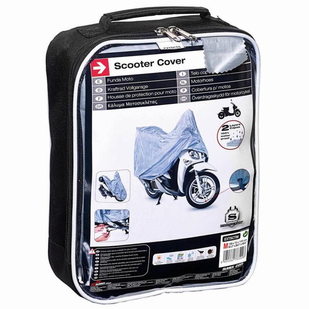Prelata moto-scuter, marime M, 158x72x119cm, cu locas antifurt, EXTSCTM Car+