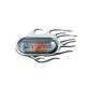 Set 2 ornamente 3D crom, 118x75mm, pentru lampi semnalizare aripa, seria VAG, Flaming LOG1625 RaceSport