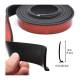 Cheder ornament protectie aripa, 30x7mm, tip L, negru, set 4 bucati x 1.6m, FS-7014