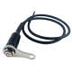 Intrerupator buton inox, cu suport cu gaura HL013A