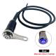 Intrerupator buton inox, cu suport cu gaura HL013A