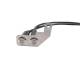 Intrerupator buton inox, dublu, cu suport cu gaura, HL013B