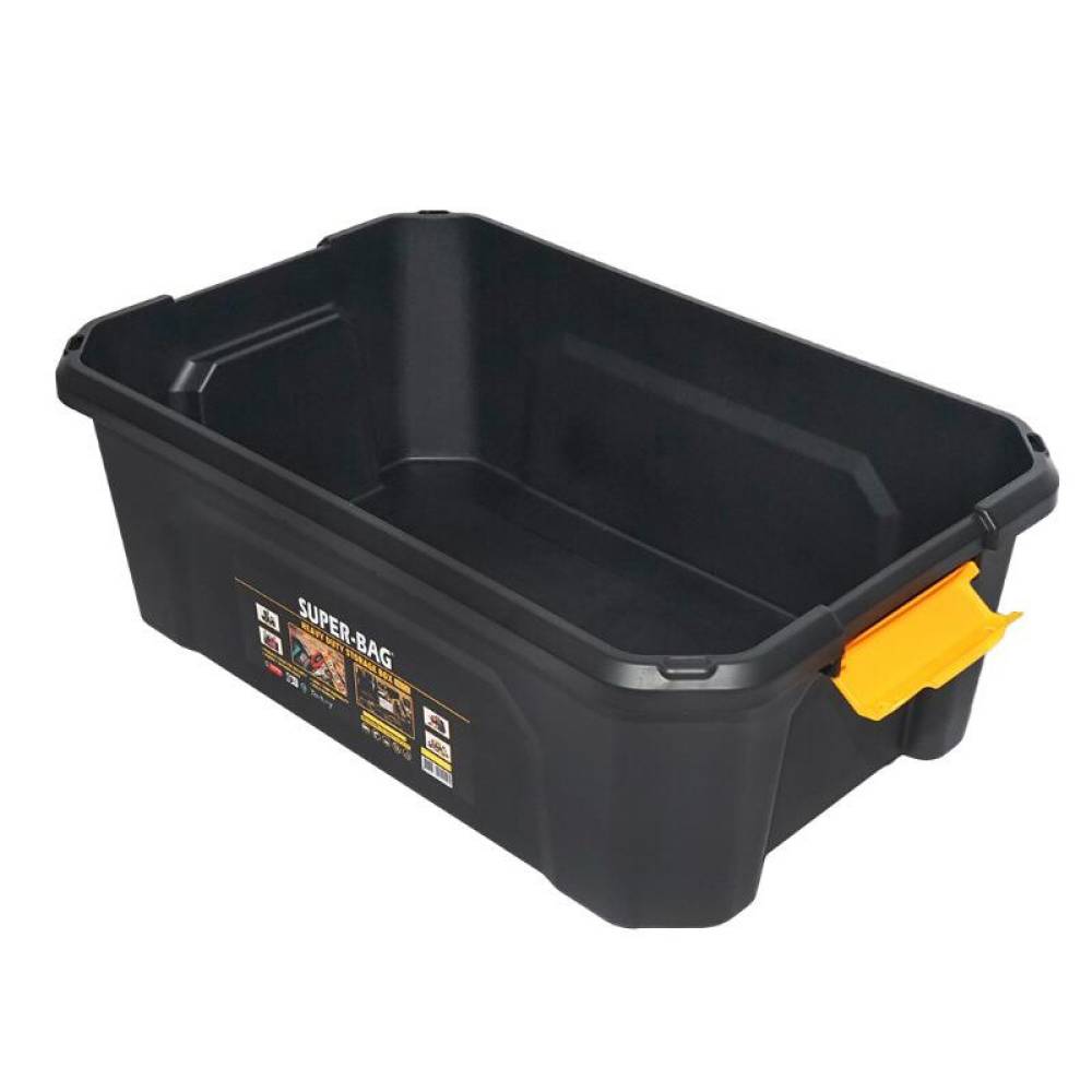 Cutie plastic, transport si depozitare, 30L, 58x38x20cm, sarcini grele, cu capac, BK92827 SuperBag 