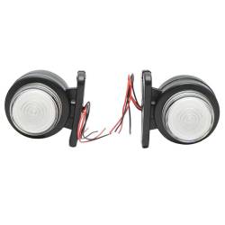 Lampa gabarit brat 84mm, 12/24V, Neon, alb-rosu, Formplas FR0110neo BK69827