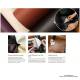 Material imitatie piele Alcantara, autoadeziv, 150x100cm maro, FS-1346