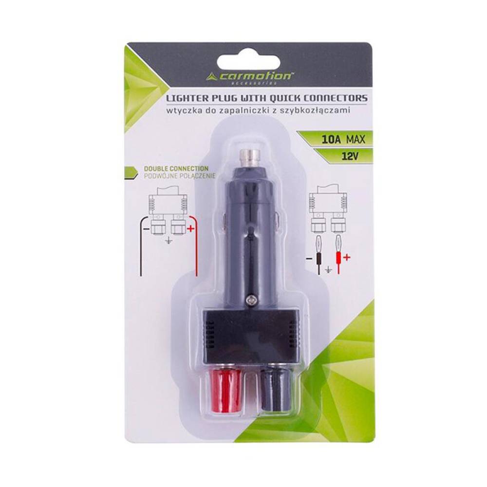 Stecher bricheta cu 2 conectori rapizi pentru cablu, 63220 Carmotion 