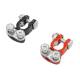 Borne acumulator, zinc, rosu si negru, cu placuta pentru masini asiatice, Matiz, set 2 bucati, BK80273
