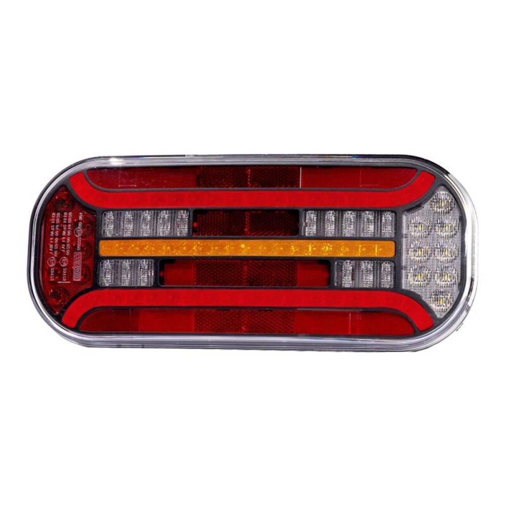 Lampa stop, 302x130, LED, 6 functii, cu ceata, mers inapoi si semnalizare dinamica, cu mufa, dreapta FT-600 P DI, Bajonet 6 pini, Fristom Lampa stop, 302x130, LED, 6 functii, cu ceata, mers inapoi si semnalizare dinamica, cu mufa, dreapta FT-600 P DI, Bajonet 6 pini, Fristom