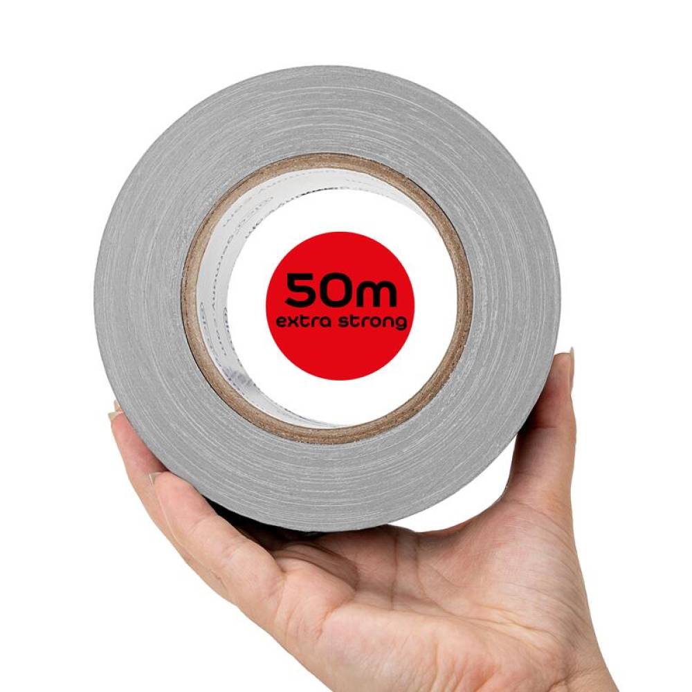 Banda adeziva reparatii universale, prelata, etc 50mm- 50m AutoPowerTape, argintie, 554.11 ALCA