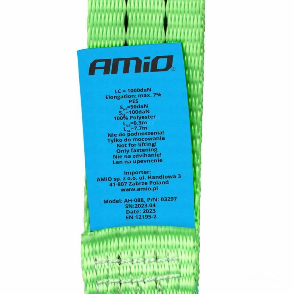 Chinga fixare marfa 2T, 8m-35mm, verde, 03297 Amio