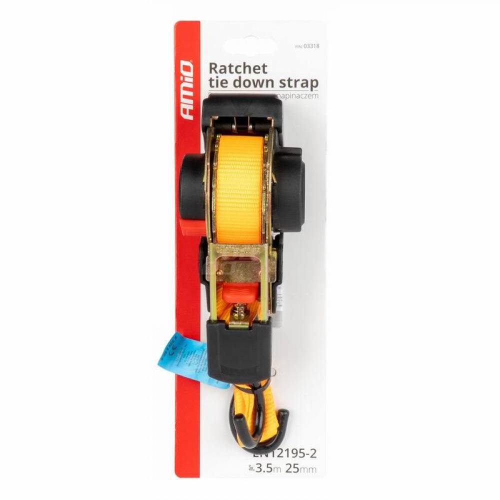 Chinga fixare marfa, 3.5m-25mm, 640kg, S, auto-retractabila, 03318 Amio