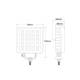 Proiector lucru 90x90, LED, 12-24V, 15W, 1844lm, flood, cu intrerupator, L0154 TruckLed
