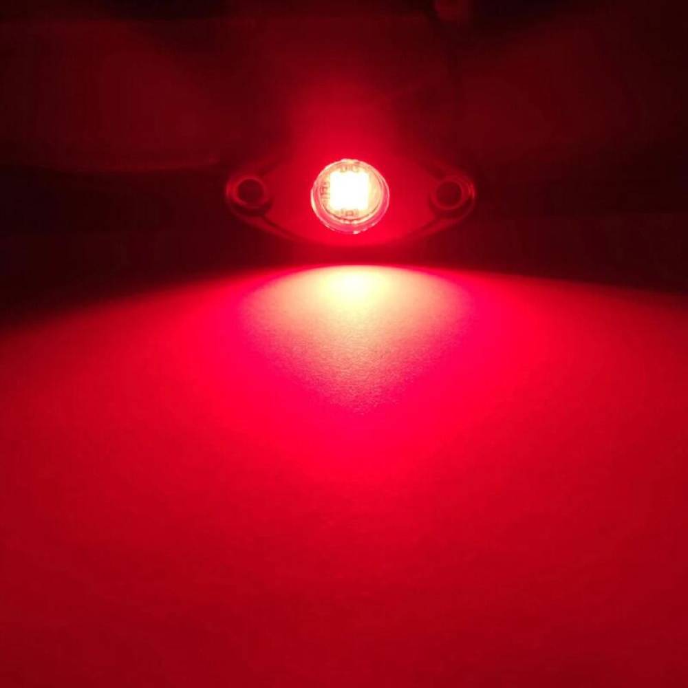 Set 2 lumini ambientale, sub masina, 9 LED-uri, 12V, 500lm, rosii, Led Rock Light, HHRYS9R