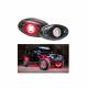 Set 2 lumini ambientale, sub masina, 9 LED-uri, 12V, 500lm, rosii, Led Rock Light, HHRYS9R