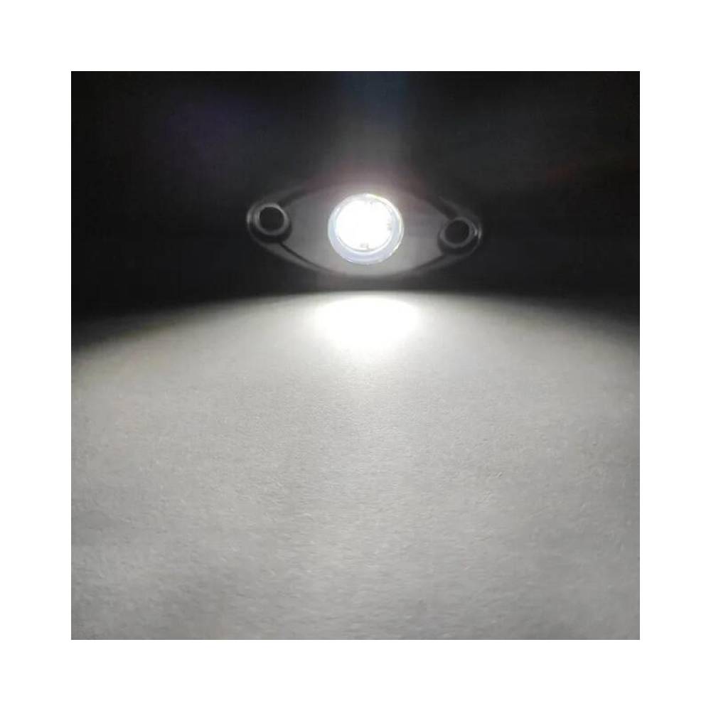 Set 2 lumini ambientale, sub masina, 9 LED-uri, 12V, 500lm, albe, Led Rock Light, HHRYS9W