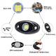 Set 2 lumini ambientale, sub masina, 9 LED-uri, 12V, 500lm, albe, Led Rock Light, HHRYS9W
