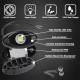 Set 2 lumini ambientale, sub masina, 9 LED-uri, 12V, 500lm, albe, Led Rock Light, HHRYS9W