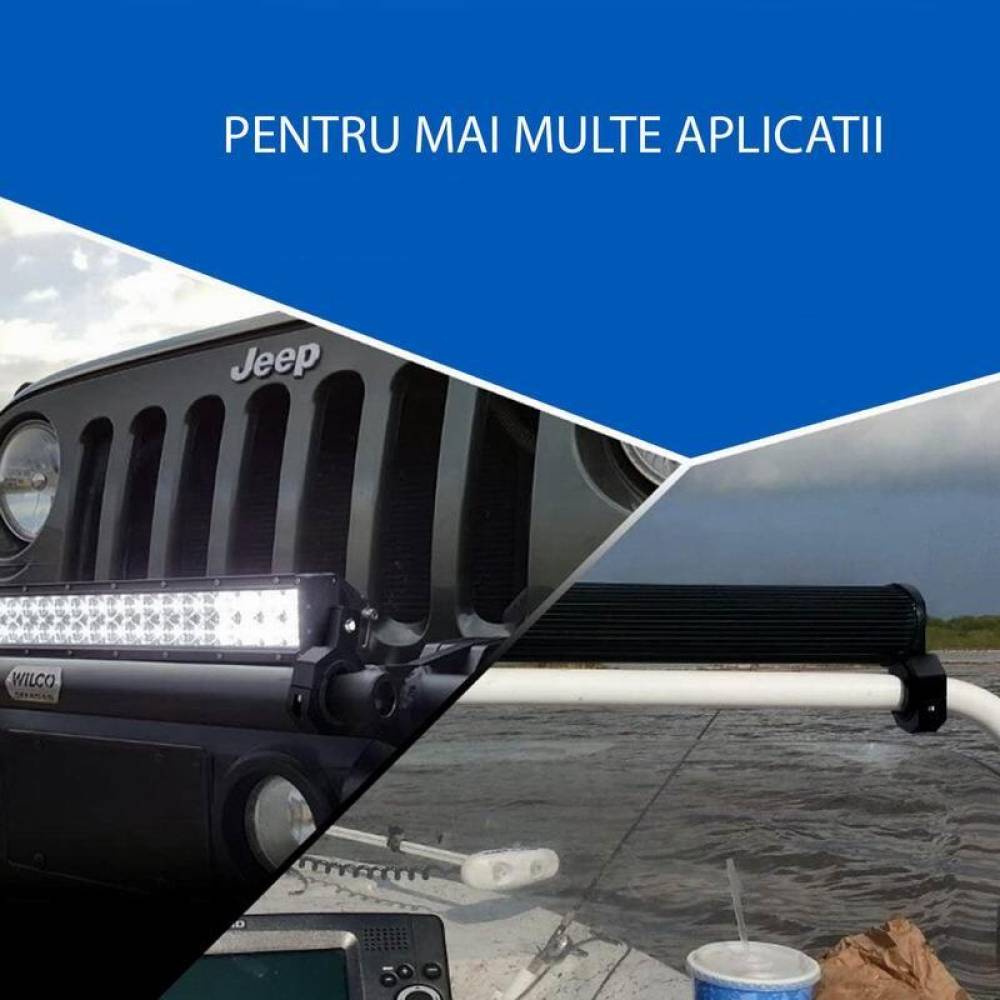 Set 2 suporti proiectoare, prindere pe rollbar sau bullbar, reglabil fi 25-50mm, S.P.002 247 Lighting