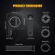 Set 2 suporti proiectoare, prindere pe rollbar sau bullbar, reglabil fi 21-49mm, S.P.001 247 Lighting