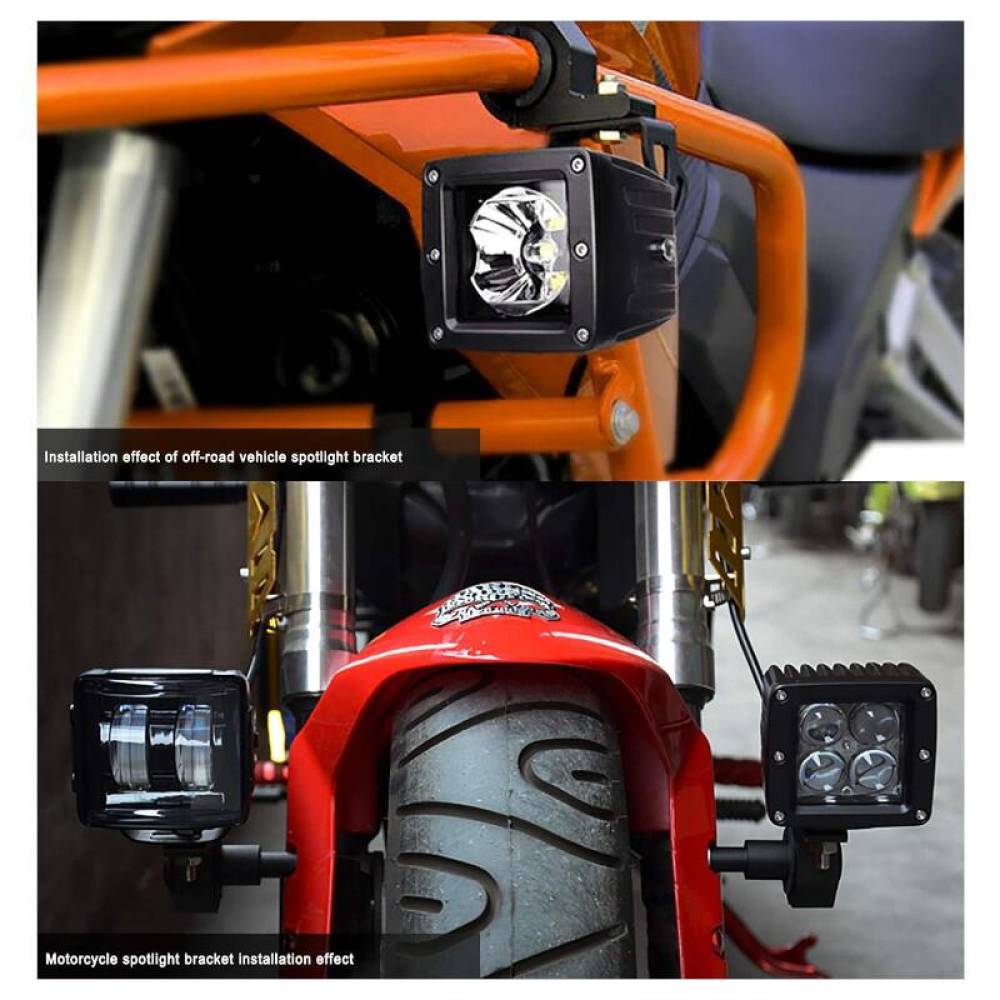 Set 2 suporti proiectoare, prindere pe rollbar sau bullbar, reglabil fi 21-49mm, S.P.001 247 Lighting