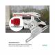 Suport lampa remorca, 24cm, cu suport numar, metalic, S.L.029 