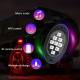 Set 4 lumini ambientale, LED, sub masina, 12V, multimod si multicolor, 3 moduri de a controla luminile, Smart Led Rock Light, HHRY164