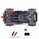 Set 4 lumini ambientale, LED, sub masina, 12V, multimod si multicolor, 3 moduri de a controla luminile, Smart Led Rock Light, HHRY164