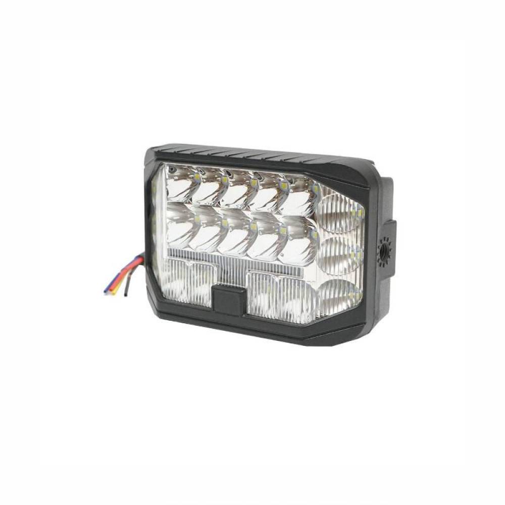 Proiector 130x83, faza lunga, LED, cu semnalizare, 12-24V, 69561 TruckLed