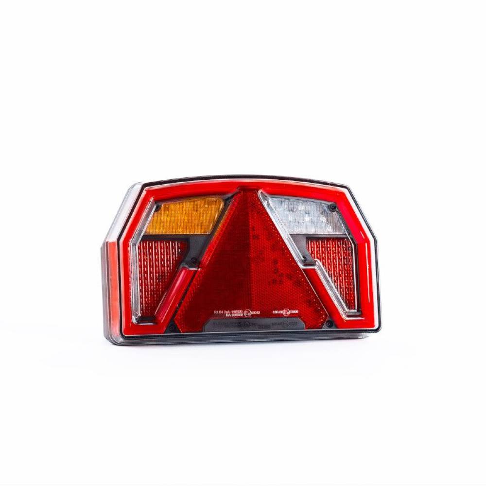 Lampa spate 240x140, LED, 6 functii, cu triunghi, ceata si mers inapoi, cu mufa, stanga, FT-372 L NT LED BAJONET 6PIN