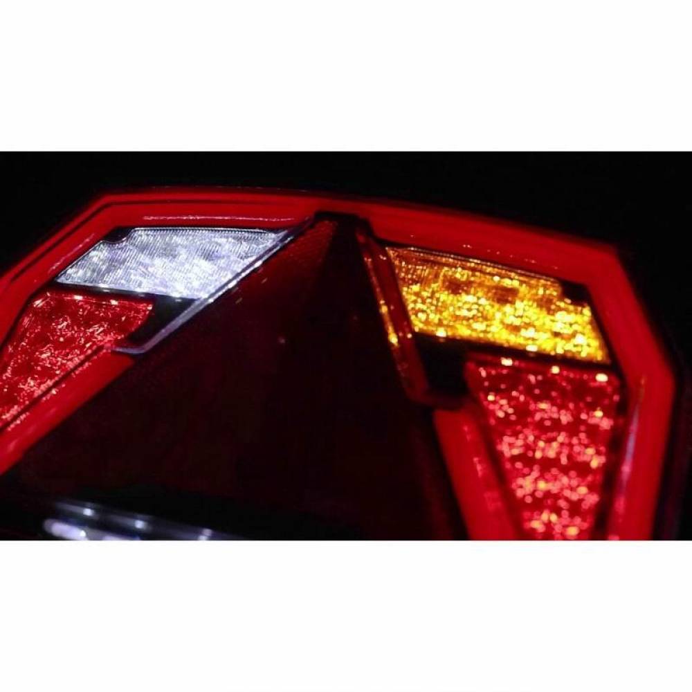 Lampa spate 240x140, LED, 6 functii, cu triunghi, ceata si mers inapoi, cu mufa, dreapta, FT-372 P NT LED BAJONET 6PIN