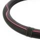 Husa volan 37-39cm, imitatie piele, neagra cu cusatura roz, CENTAURO, 2505CPK SwissDrive 