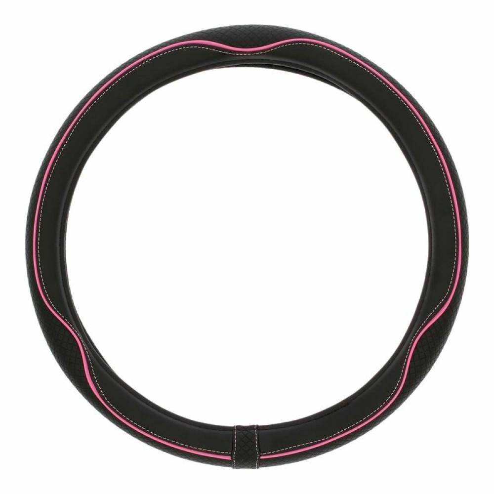 Husa volan 37-39cm, imitatie piele, neagra cu cusatura roz, CENTAURO, 2505CPK SwissDrive 