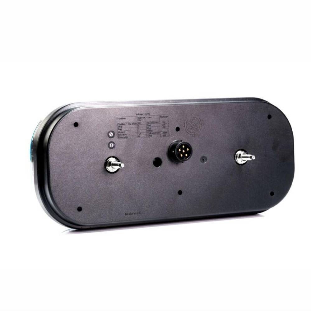 Lampa spate 302x130, LED, 6 functii ,cu triunghi, ceata si mers inapoi, dreapta, FT-610 P LED DI BAJONET 6PIN Fristom