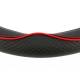 Husa volan 37-39cm, imitatie piele, neagra cu cusatura rosie, CENTAURO, 2505CRD SwissDrive 