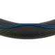 Husa volan 37-39cm, imitatie piele, neagra cu cusatura albastra, CENTAURO, 2505CBL SwissDrive 