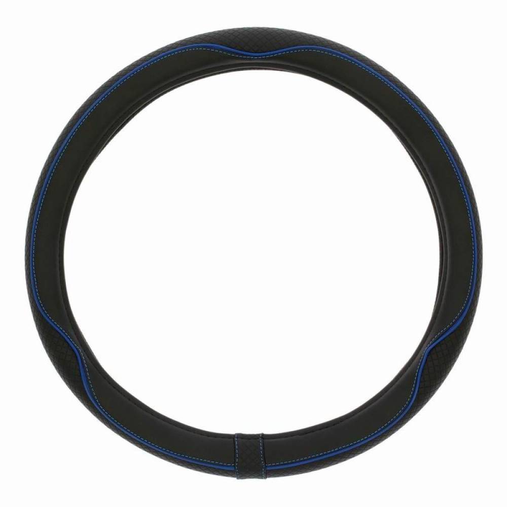 Husa volan 37-39cm, imitatie piele, neagra cu cusatura albastra, CENTAURO, 2505CBL SwissDrive 