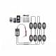 Set 8 lumini ambientale, LED, sub masina, 12V, multimod si multicolor, 3 moduri de a controla luminile, Smart Led Rock Light, HHRY168