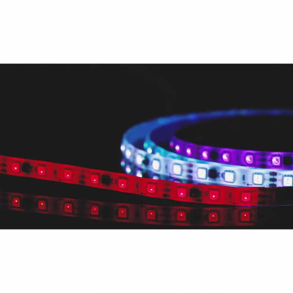 Banda Led 5m, RGB, ambientala, cu telecomanda tactila, 220V, 48W, 60 Led/m, peste 100 de programe, Magic Strip, 55843 Phenom