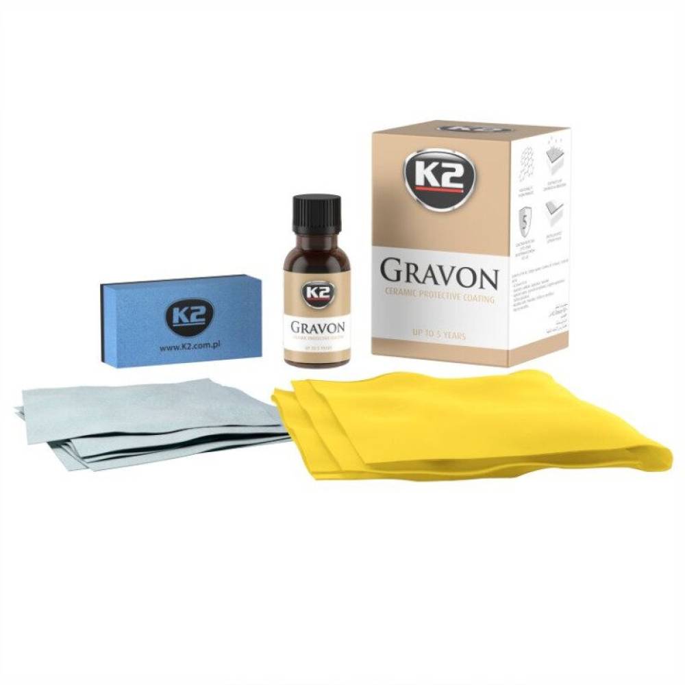 Set solutie intretinere protectie ceramica, cu laveta si aplicator, 50ml, GRAVON G030 K2 