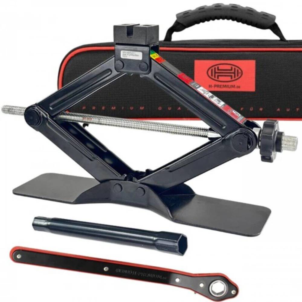 Cric foarfeca 1500kg, OEM, VW, strangere cu cheie cu clicket sau bormasina, Heyner 347.36