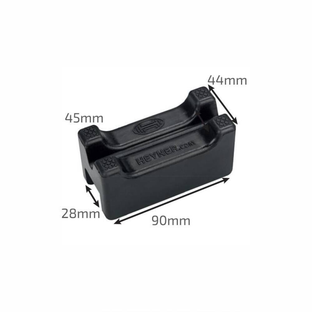 Set 2 tampoane cauciuc pentru cric capra 3T-347.43, interior montare 28mm, Safepad Pro, 347.67 Heyner