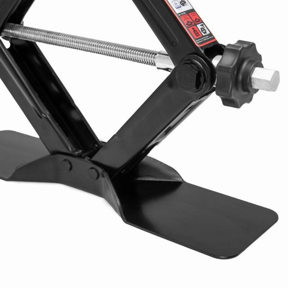 Cric foarfeca, 2000kg, 10-44cm, cu cheie clichet si tubulara 17mm, husa depozitare, SUV, OEM, pentru multe modele seria VAG, Ford, Black Edition 347.33 Heyner