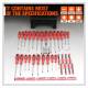 Set surubelnite si biti cu stand, 100 piese, TS.78287