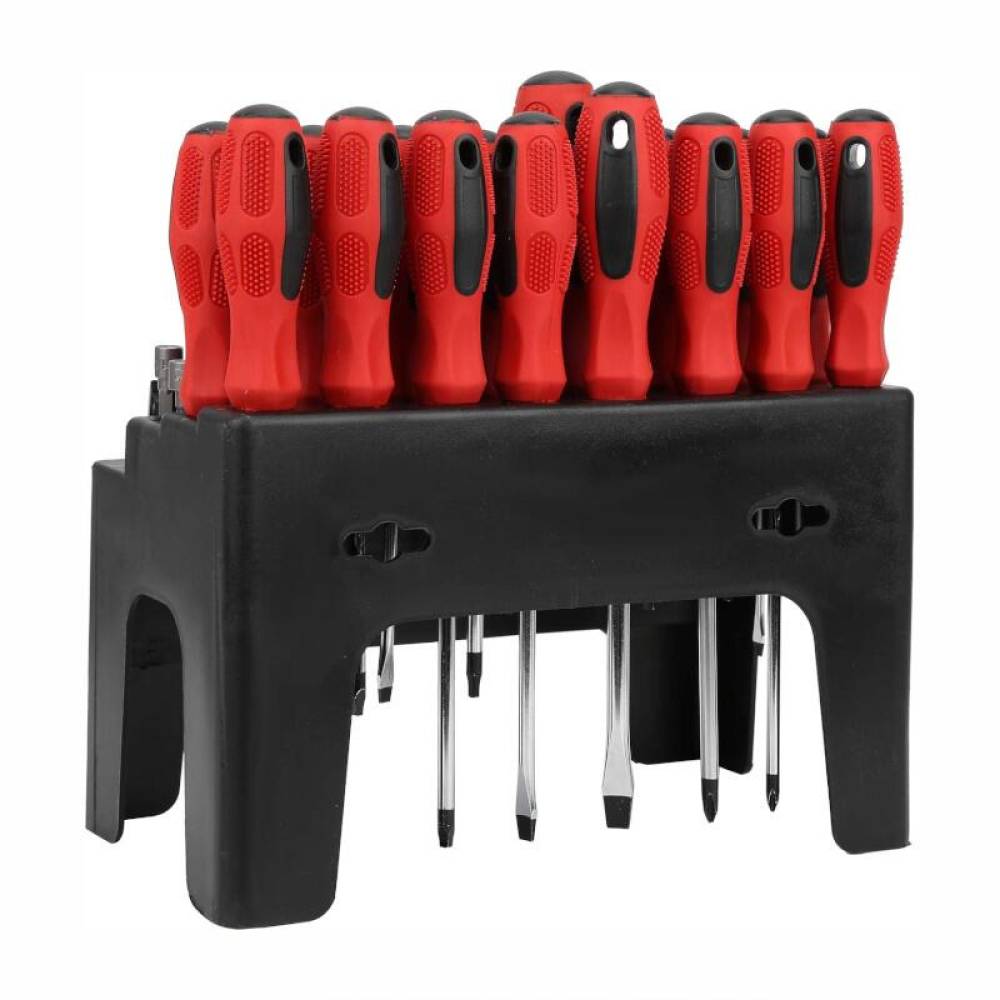 Set surubelnite si biti cu stand, 100 piese, TS.78287