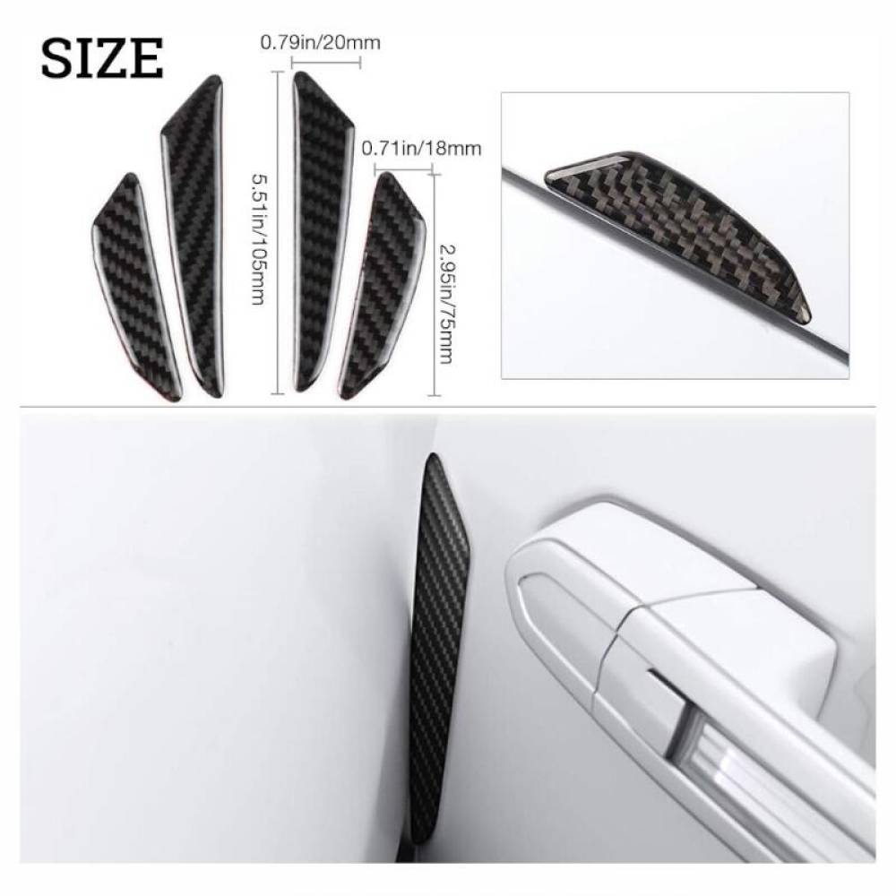 Set 8 bucati protectie usa, carbon, PU.1281
