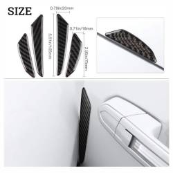 Set 8 bucati protectie usa, carbon, PU.1281