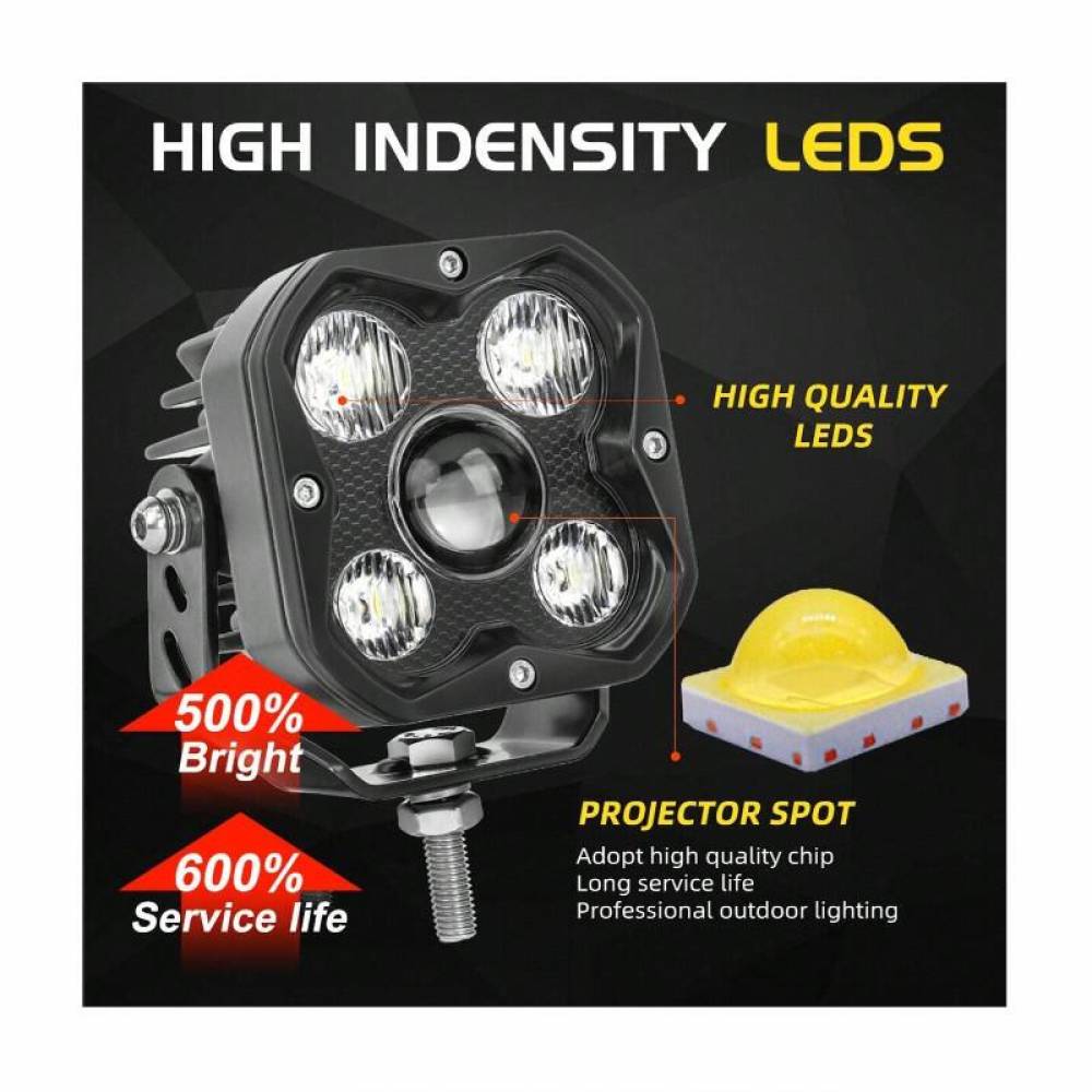 Proiector lucru 81x81, LED, cu lentile convexe, 12-24V, 29W, 2700lm, spot, L0183 TruckLed