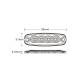 Proiector stroboscopic 4 LED-uri, 12-24V, 12W, galben, 98x31, Slim LW0037-2 TruckLed