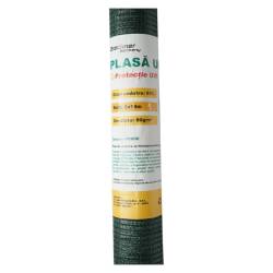 Plasa umbrire gard solar, 85%, latime 2M, lungime 10M, verde, din polietilena cu protectie UV, BK78269